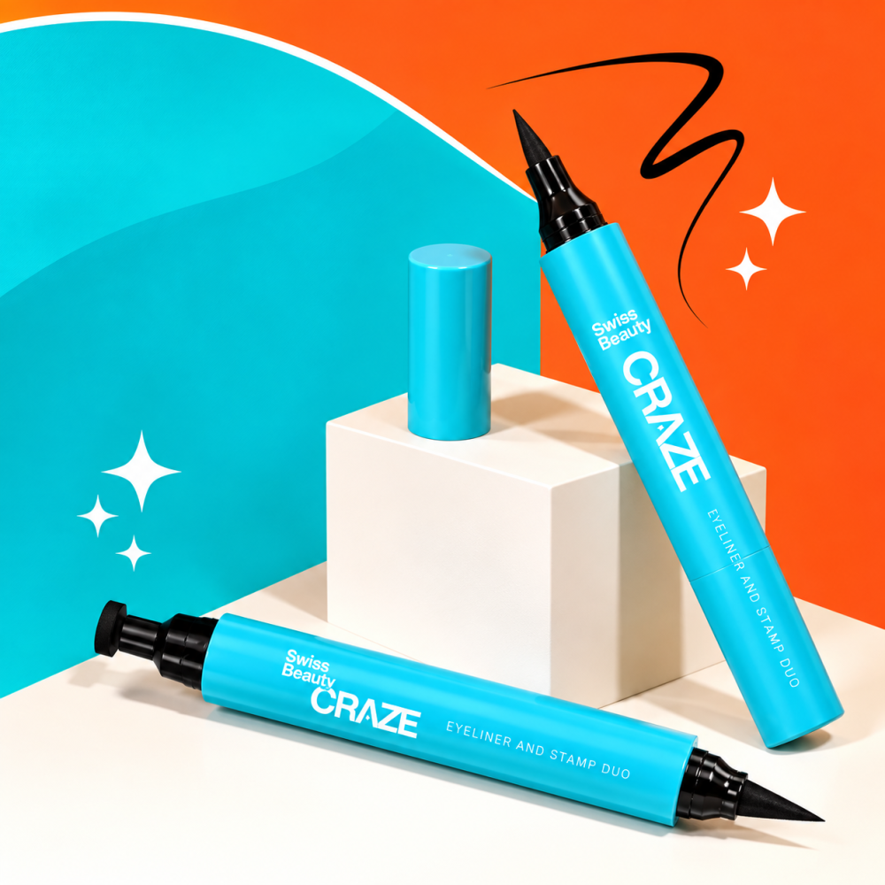 Swiss Beauty CRAZE EYELINER AND STAMP DUO