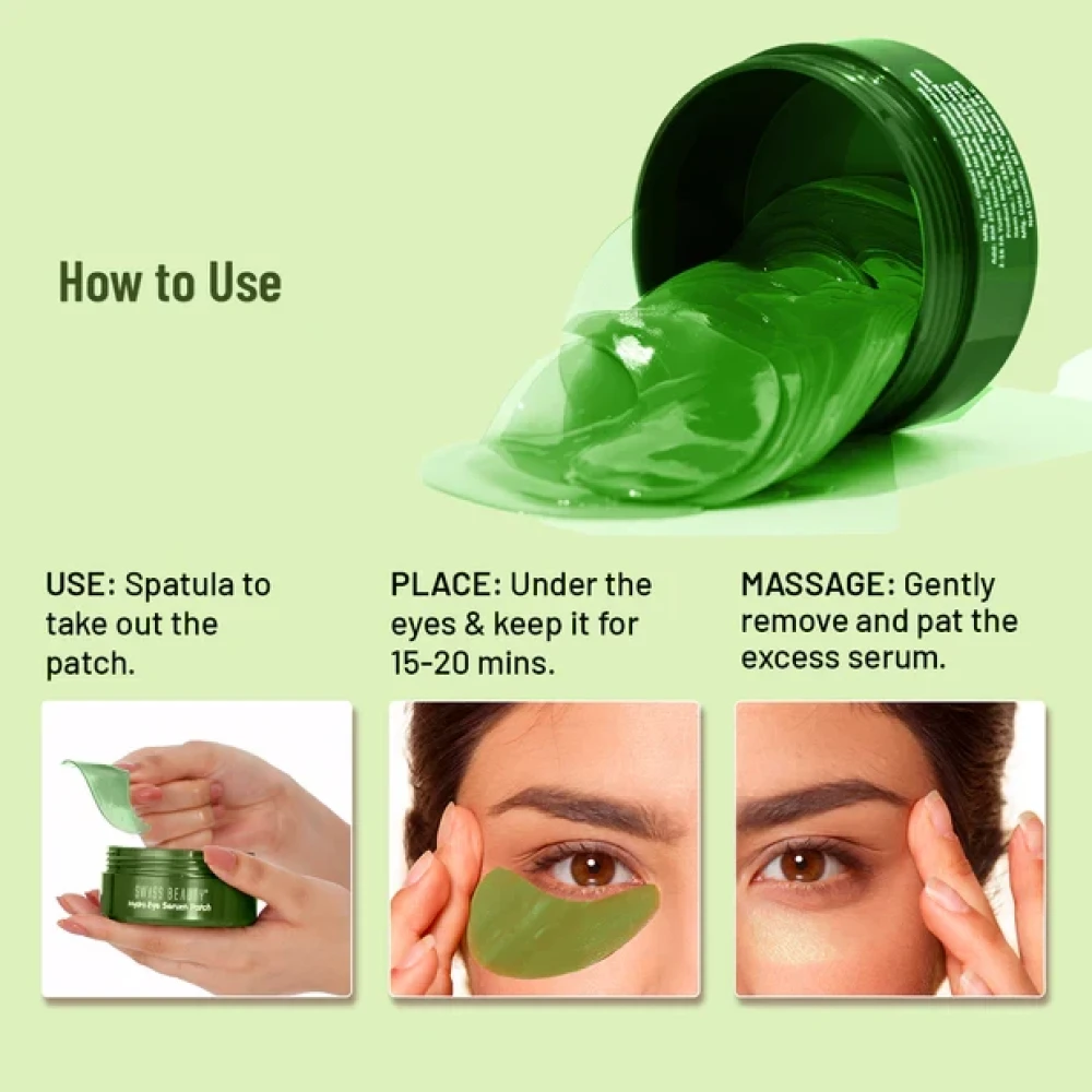 Swiss Beauty Hydra Eye Serum Patch Aloe Vera