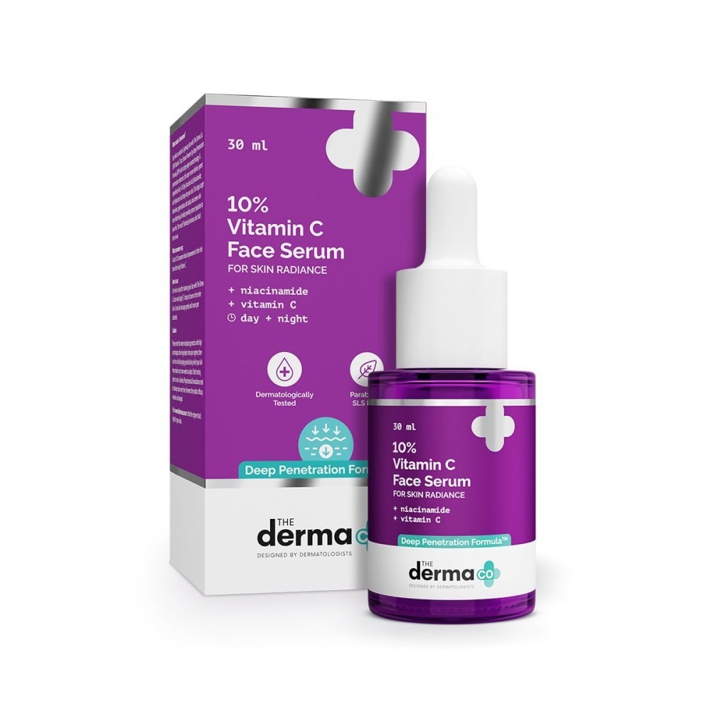 The Derma Co 10% Vitamin C Face Serum for Skin Radiance