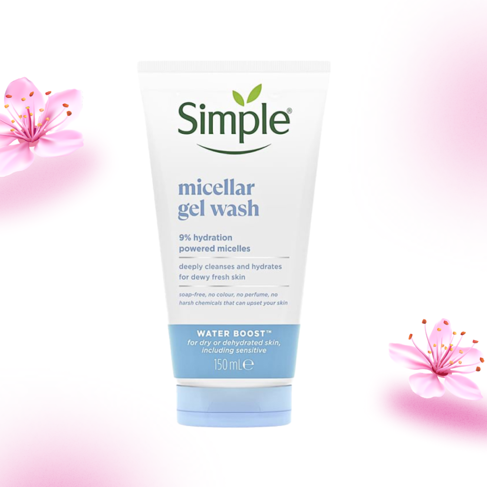 Simple Water Boost Micellar Facial Gel Wash