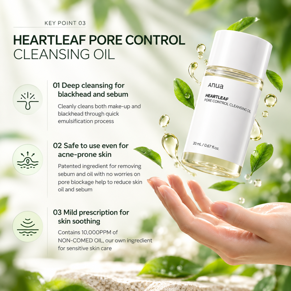 Anua Heartleaf Pore Control Cleansing Oil